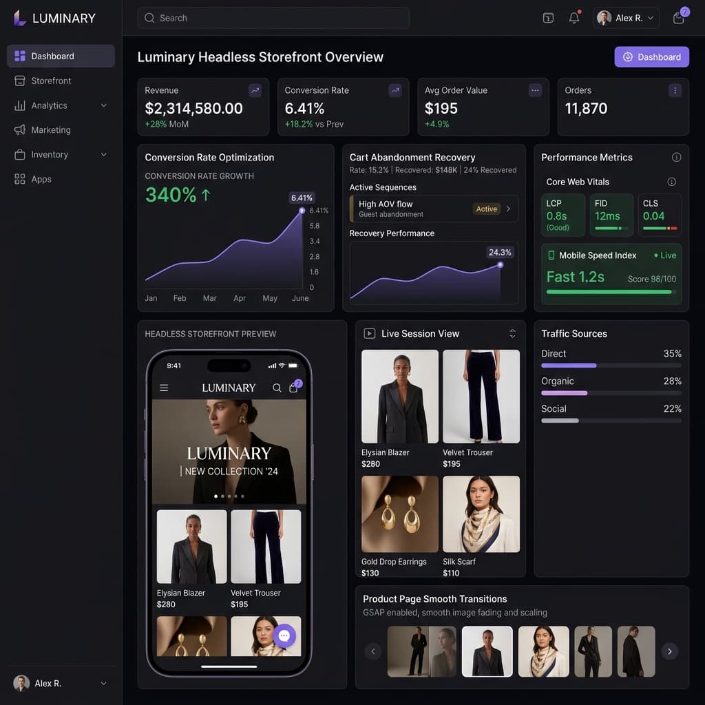 Luminary Headless E-Commerce