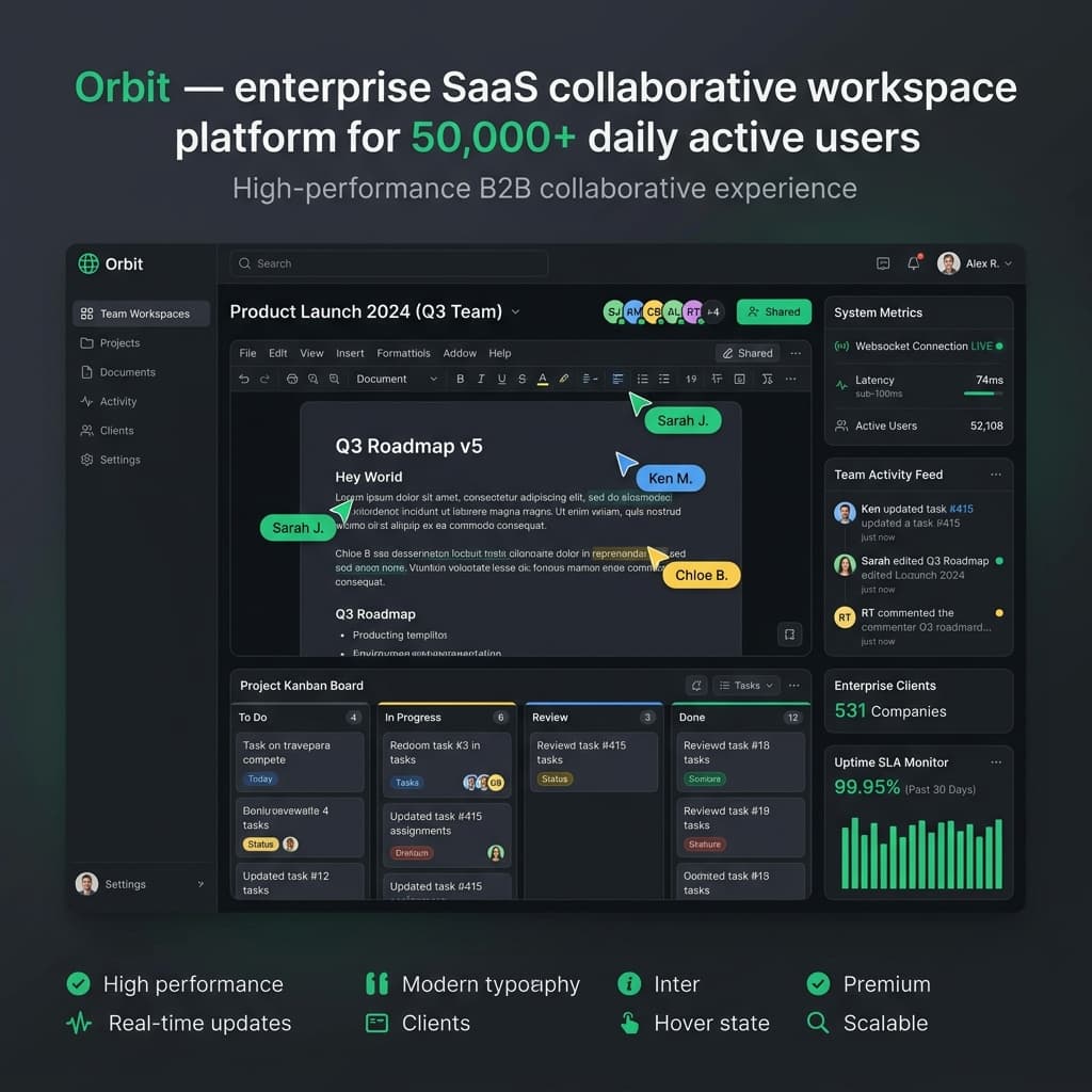 Orbit SaaS Web App