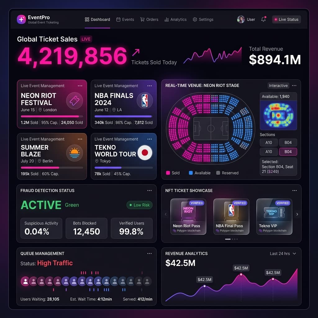 EventPro: Global Ticketing Platform